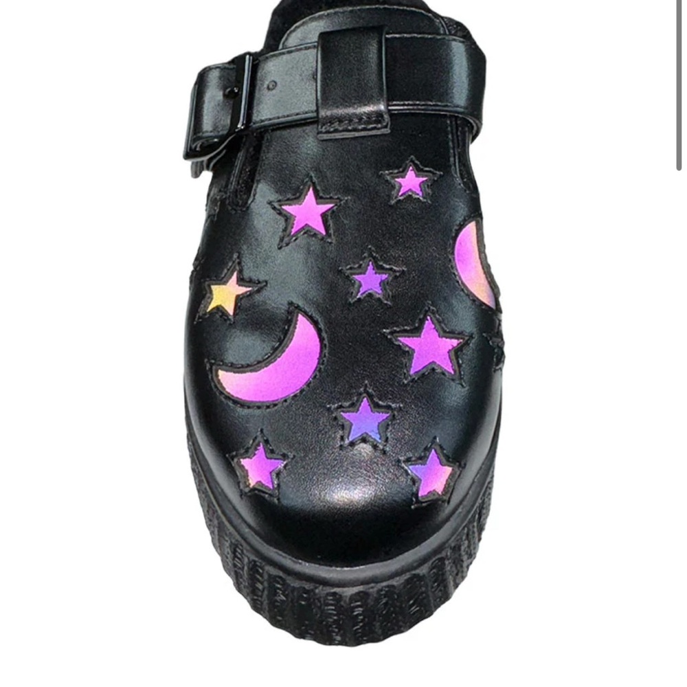 NWOT STRANGECVLT GRAVE MYSTIC - BLACK/REFLECTIVE MULES